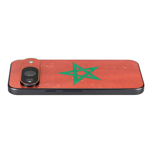 Morocco Flag Distressed Google Pixel 9 Skin